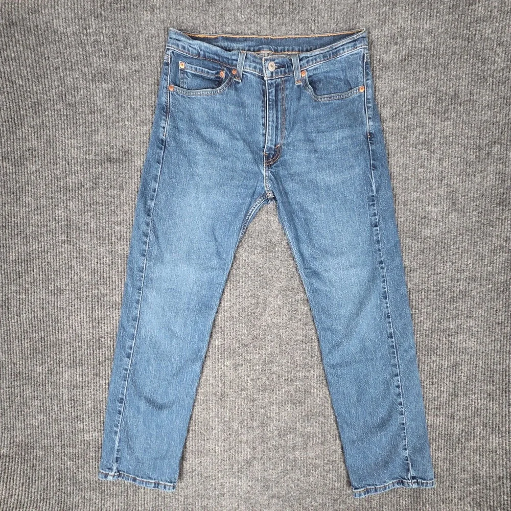 Levi Strauss Co 505 Jeans‎ Mens W34 L30 Blue Wash Straight Fit Denim